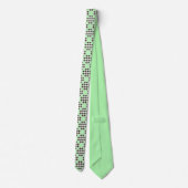 Cravate Motif De Plat À Crème Verte À La Menthe Et À Chip  (Dos)