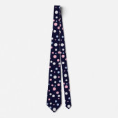 Cravate Motif de points Abstraits multicolores (Devant)