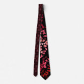Cravate Motif de points de éclaboussure abstraits de roses (Dos)