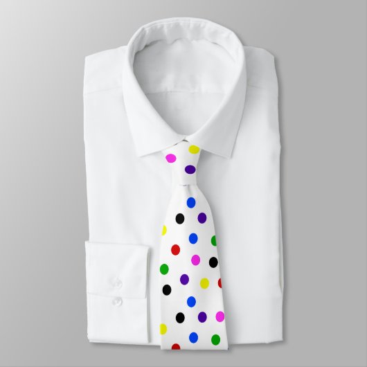 Cravate Motif de points et points à petits pois (Attaché)