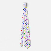 Cravate Motif de points et points à petits pois (Dos)