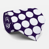 Cravate Motif de points mignons colorés (Roulé)