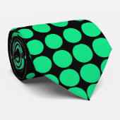 Cravate Motif de points mignons colorés (Roulé)