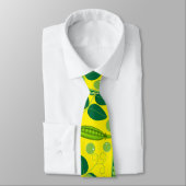 Cravate Motif de pois 01.bw. B Jaune (Attaché)