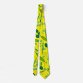 Cravate Motif de pois 01.bw. B Jaune (Dos)