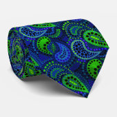 Cravate Motif de pois abstrait de concombres turcs (Roulé)