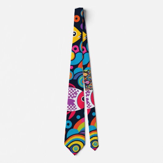 Cravate Motif de poisson (Devant)