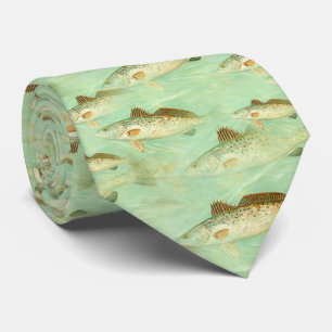 Cravate Motif de poisson basse