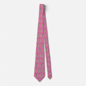 Cravate Motif de poisson rose (Devant)