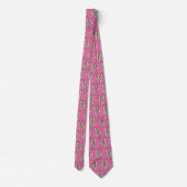 Cravate Motif de poisson rose (Dos)