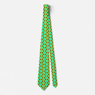 Cravate Motif de polygone vert