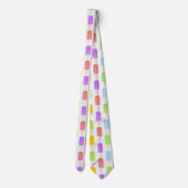 Cravate Motif de Popsicles arc-en-ciel d'été (Dos)