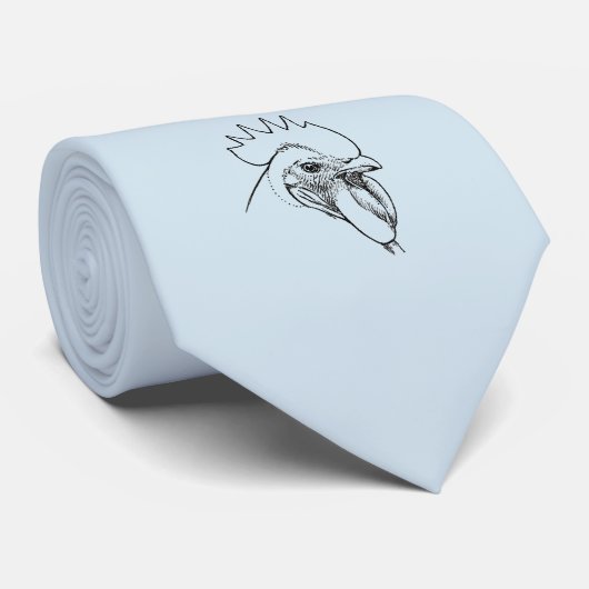 Cravate Motif de poulet de coq (Roulé)