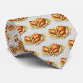 Cravate motif de poulet frit cool carrelé (Roulé)