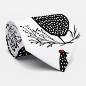 Cravate Motif de poulet sans soudure (Roulé)