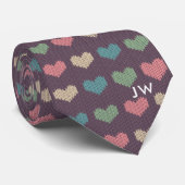 Cravate Motif de pull Hearts | Chemise moderne de la Saint (Roulé)