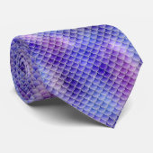 Cravate Motif de queue d'écailles de sirène cool (Roulé)