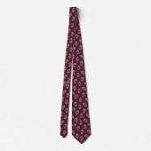 Cravate Motif de raisins rouges (Dos)