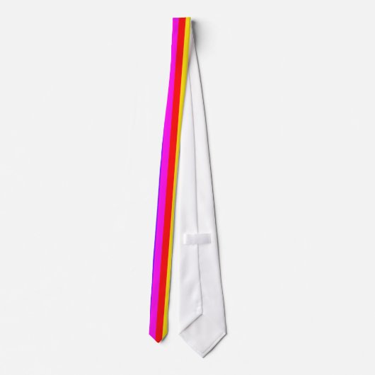 Cravate Motif de rayure d'arc-en-ciel (Dos)