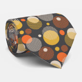 Cravate Motif de rayure de point de polka (Roulé)