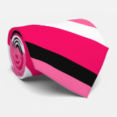 Cravate Motif de rayures rose clair et foncé (Roulé)