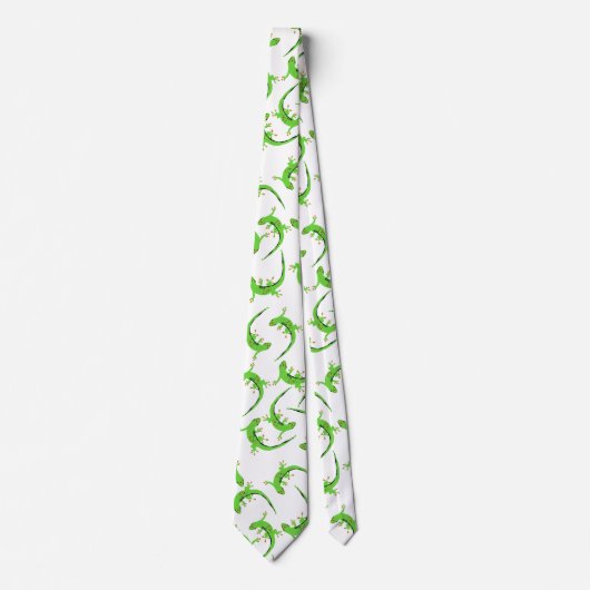 Cravate Motif de reptile Gecko Lizard (Devant)