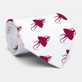 Cravate Motif de reptiles Maroon (Roulé)