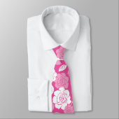 CRAVATE MOTIF DE ROSE (ROSE) (Attaché)
