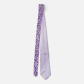 Cravate Motif de rose violette douce (Dos)
