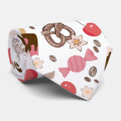 Cravate Motif de salades et douceurs (Roulé)