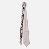 Cravate Motif de saxophone et de notes de musique (Dos)