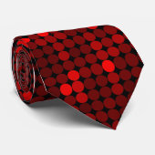 Cravate motif de séquence rouge Abstrait cool (Roulé)