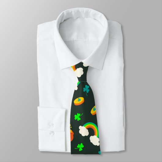 Cravate Motif de St Paddy (Attaché)