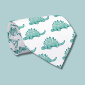 Cravate Motif de Stégosaure dinosaure
