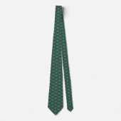 Cravate Motif de style Art déco en vert turquoise (Devant)