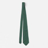 Cravate Motif de style Art déco en vert turquoise (Dos)