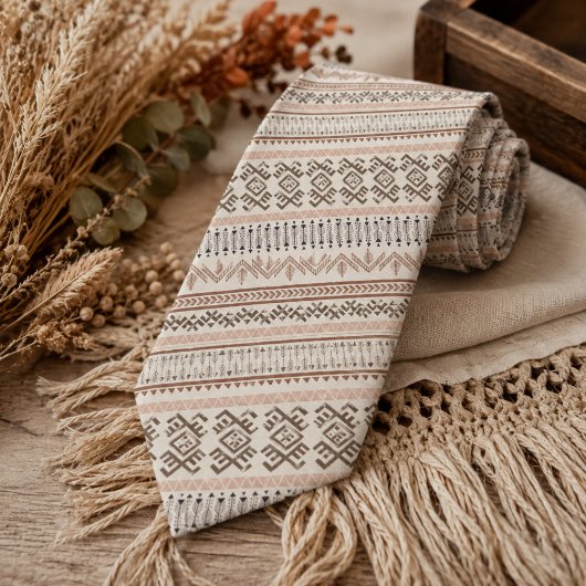 Cravate Motif de style bohème