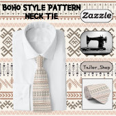 Cravate Motif de style bohème