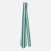 Cravate Motif de style Jacquard vert (Devant)