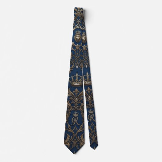 Cravate motif de style royal (Devant)