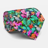 Cravate Motif de surface sans couture Jungle Dreams avec p (Roulé)