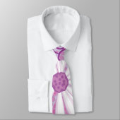 Cravate Motif de tatouage de marmite tribale pourpre (Attaché)