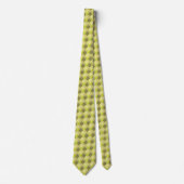 Cravate Motif de teinte de vert citron (Devant)