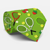 Cravate Motif de tennis Wimbledon été (Roulé)