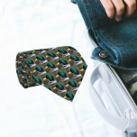 Cravate Motif de tête de canard vert Mallard<br><div class="desc">Robe dans le style avec cette cravate élégante qui présente l'image photo d'une tête de canard Mallard vert imprimé dans un motif extensible.</div>