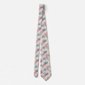 Cravate Motif de texture aquarelle pastel (Dos)