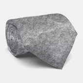 Cravate Motif de texture de marbre gris foncé (Roulé)