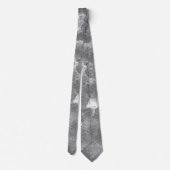 Cravate Motif de texture de marbre gris foncé (Dos)