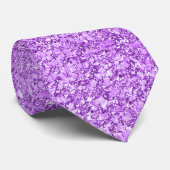 Cravate Motif de texture de Parties scintillant violet mod (Roulé)