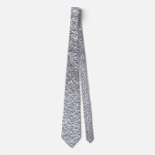 Cravate Motif de texture en pierre gris foncé en béton (Devant)